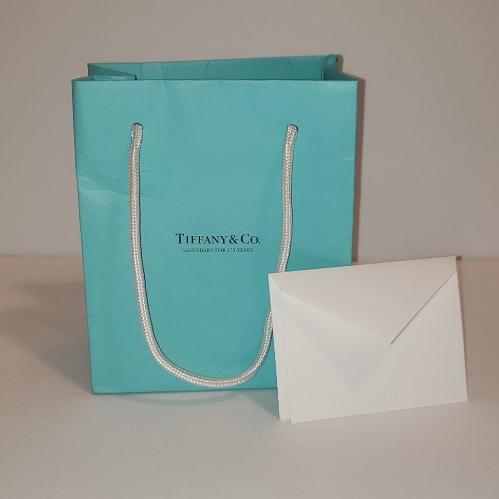 Tiffany  Co Gift Bag Note Card  Envelope Holiday Luxury Gift Bag
